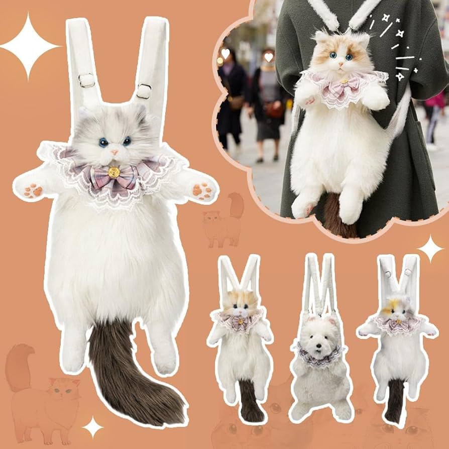 ラグドール　ぬいぐるみ　リュック Amazon.co.jp: [DIANX] 猫型リュック 猫のぬいぐるみ バック
